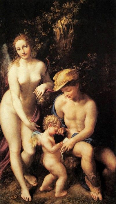 Correggio Venus with Mercury and Cupid. 