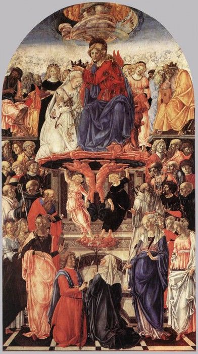 FRANCESCO DI GIORGIO MARTINI The Coronation Of The Virgin.    