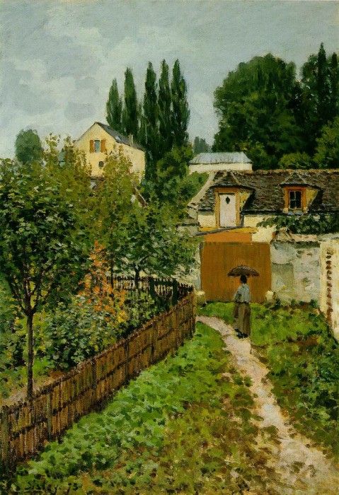 Sisley Garden Path in Louveciennes (Chemin de lEtarche), 18. , 