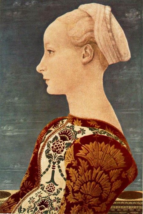 POLLAIUOLO Antonio del Portrait Of A Young Woman 1465.  