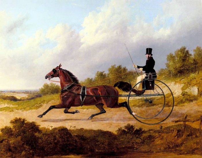 Herring Snr John Frederick The Famous Trotter Confidence Drawing A Gig. ,  