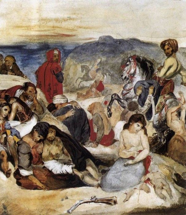 DELACROIX Eugene The Massacre of Chios. , 