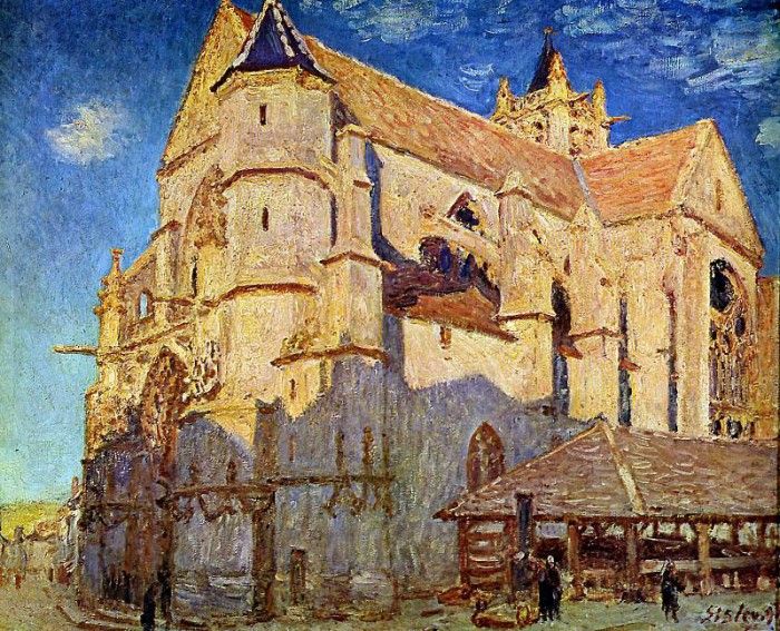 Sisley Alfred Church of Moret Sun. , 