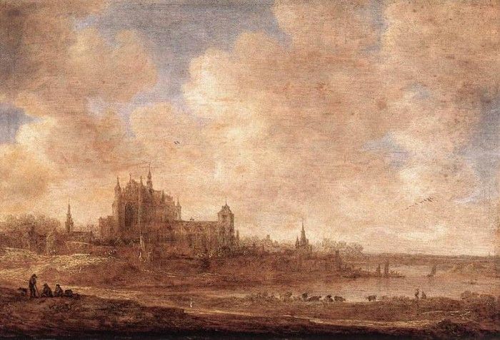 Goyen Jan van View of Leiden. ,  