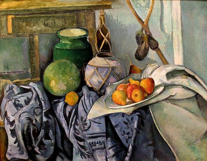 cezanne-still-life-with-a-ginger-jar-and-eggplants. , 