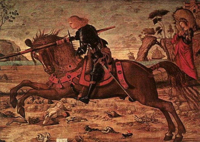 Carpaccio St George and the Dragon detail1. , 