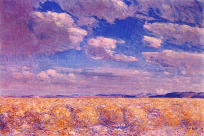 hassam afternoon sky, harney desert 1908. , 