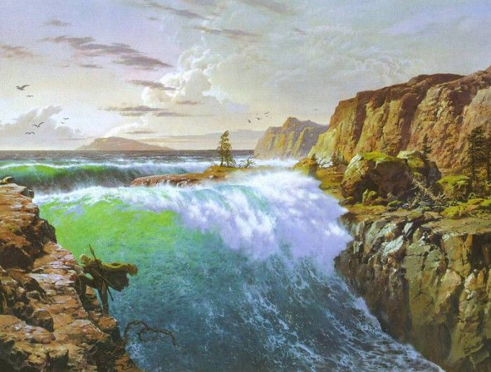 00tcal 10   The Incoming Sea at the Rainbow Cleft. Nasmith, ���