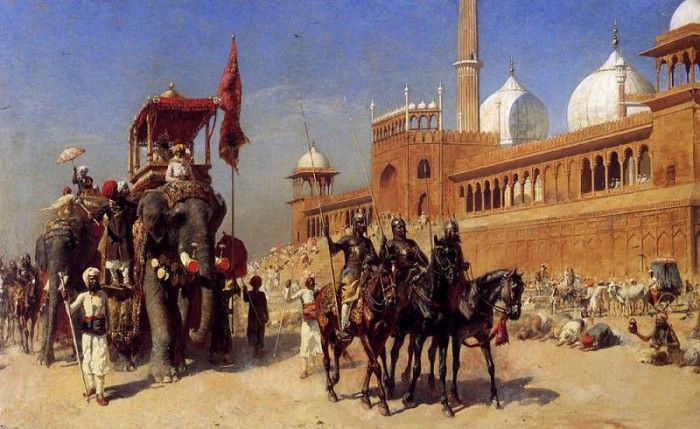 Weeks Edwin Great Mogul And His Court Returning From The Great Mosque At Delhi India. ,  