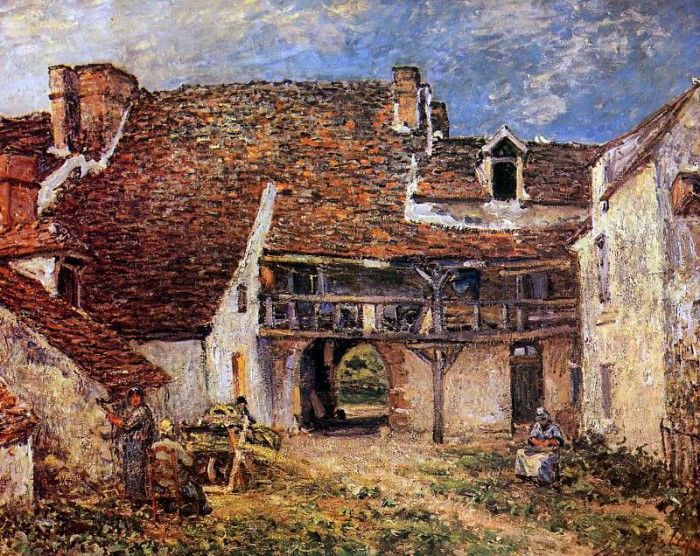 Sisley Alfred Inner court of smithy Sun. , 