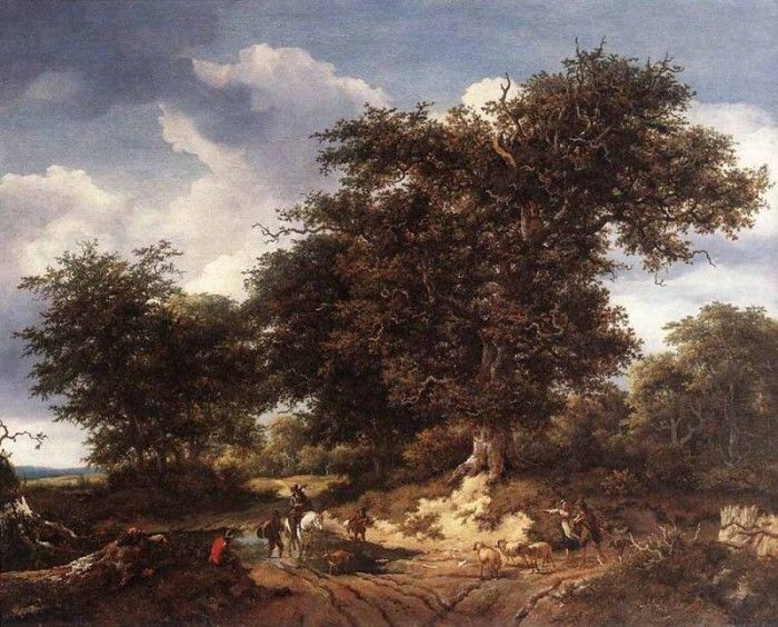 RUISDAEL Jacob Isaackszon van The Great Oak. ,  