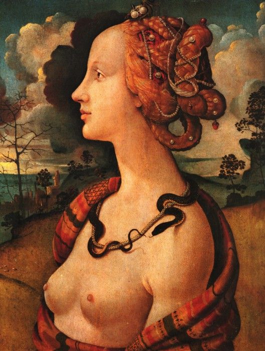 Piero di Cosimo Portrait of Simonetta Vespucci c1480. ,  