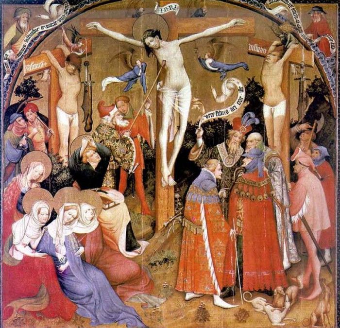 KONRAD von Soest The Crucifixion. Soest,  