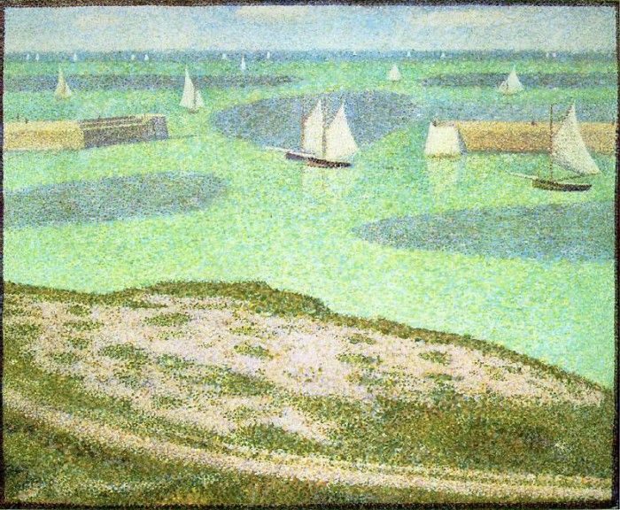 Seurat Port-en-Bessin- Entrance to the Harbor, 1888,. , 