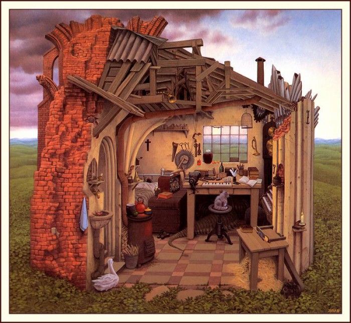 bs-ahp- Jacek Yerka- An Afternoon With The Brothers Grimm. Yerka 