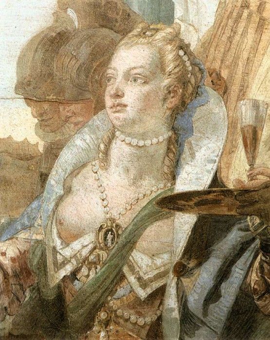 Tiepolo Palazzo Labia The Banquet of Cleopatra detail2. ,  