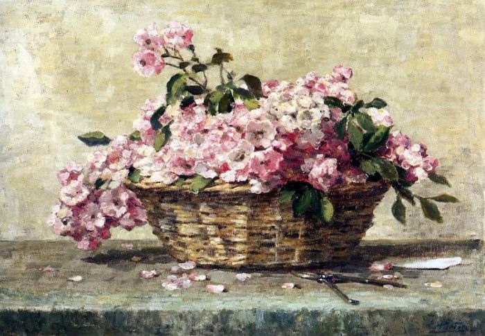 Peters Evert Basket with flowers Sun . , 