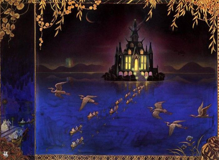 ma Craft The 12 dancing princesses11 The black marble palace. , Kinuko Y