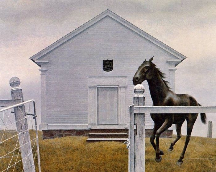 Colville, Alex - Church and Horse (end. , 