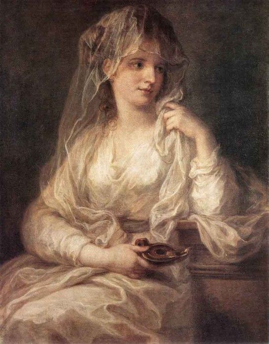 KAUFFMANN Angelica Portrait Of A Woman Dressed As Vestal Virgin. , 