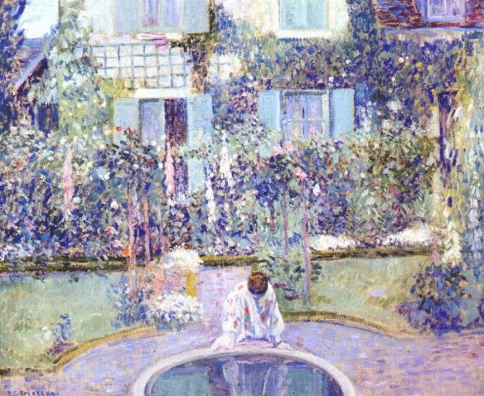 frieseke garden mirror c1913. Frieseke,  