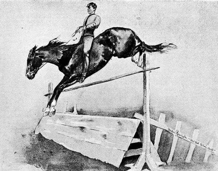 Fr 039 Five-Foot Hurtle, Bareback FredericRemington sqs. Remington, 