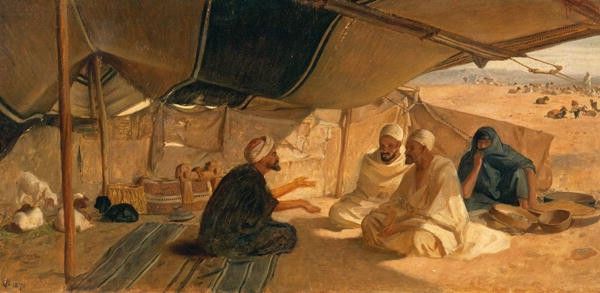 Arabs in the Desert 1871. , 