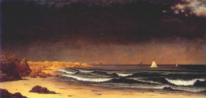 heade approaching storm (beach near newport) c1860s. ����, ������ �������