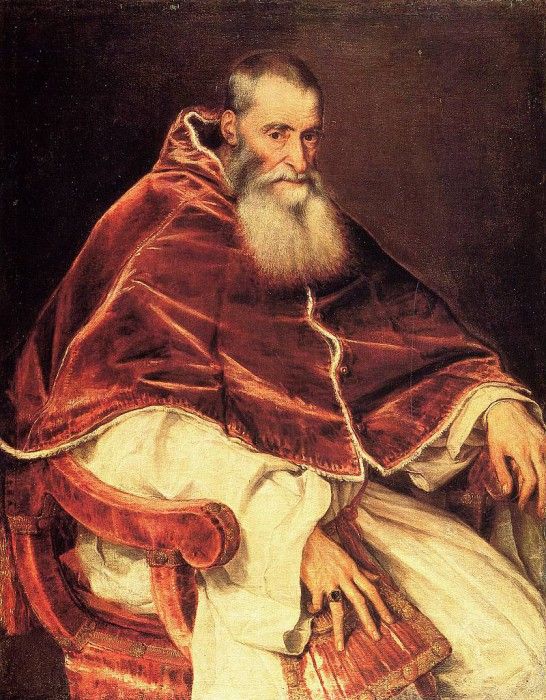 Titian Pope Paul 1543.  ( )