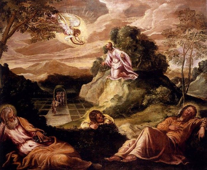 Robusti Jacopo Agony In The Garden. , 