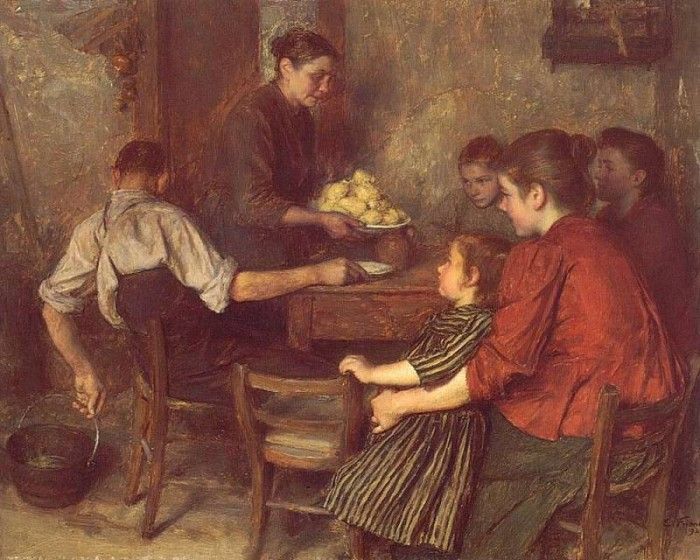 Le Repas Frugal. Friant, 