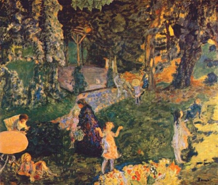 bonnard the family in the garden c1901.  