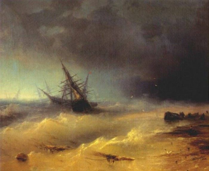 aivazovsky the storm 1872.   
