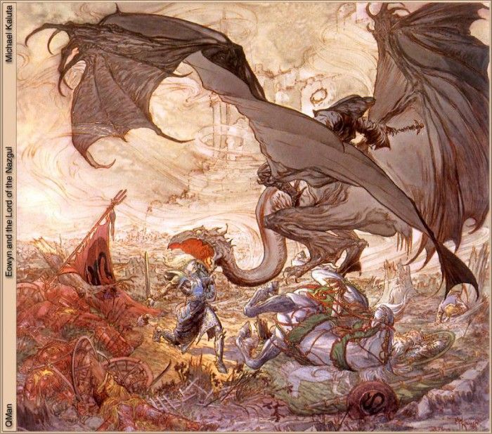 QMan MK RoT 265 Eowyn and the Lord of the Nazgul. Kaluta, 