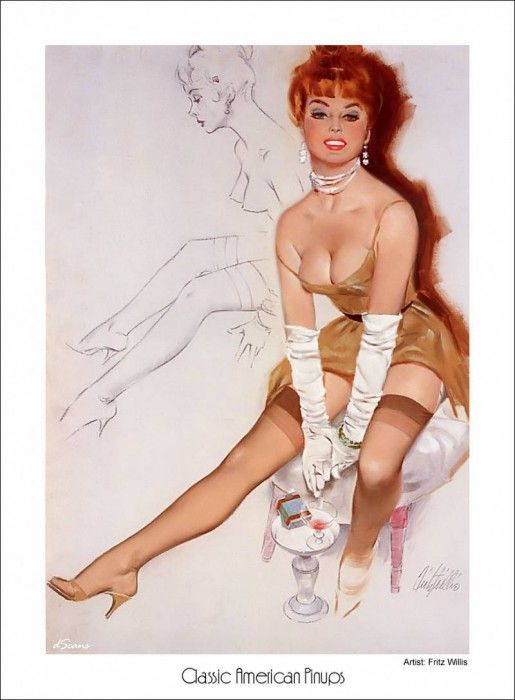 ds american pinups38 fritz willis. , 