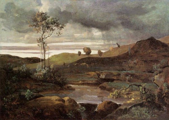 Corot The Roman Campagna in Winter. , --