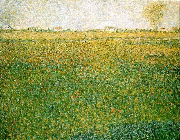 Seurat Alfalfa Fields, Saint-Denis, 1885-86,. , 