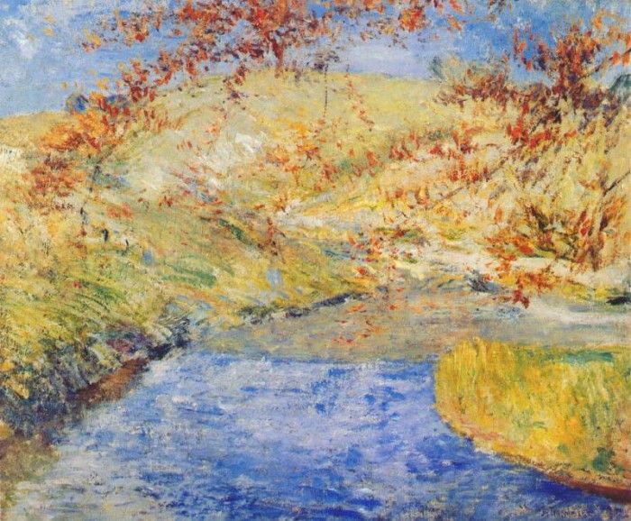 twachtman the winding brook c1887-1900. Twachtmann,  