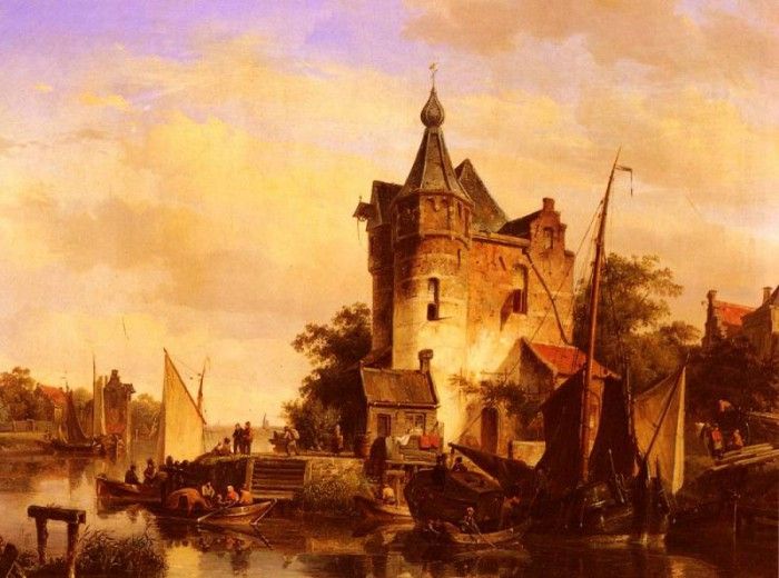 Springer Cornelis Along The Canal. Springer, 