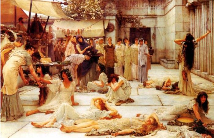 ger-AlmaTadema-TheWomenOfAmphissa. ,  
