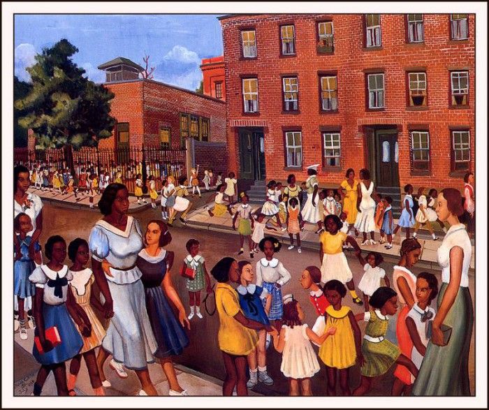 bs-ahp- Allan Rohan Crite- Schools Out. ,  Rohan