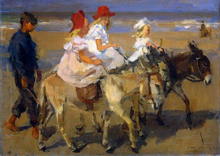 Israls Isaac Donkey riding Sun. Israels, 