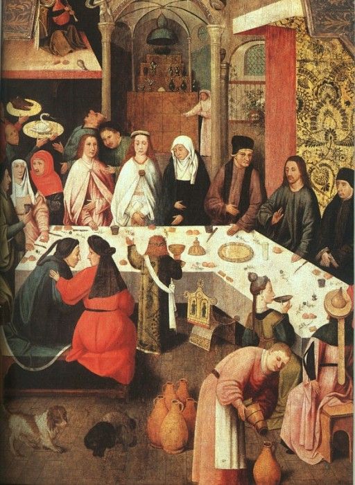 BOSCH, HIERONYMOUS-MARRIAGE FEAST AT CANA, OIL ON PANEL. , 