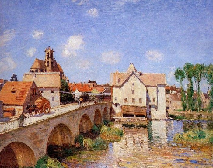 Sisley Alfred The bridge in Moret Sun. , 