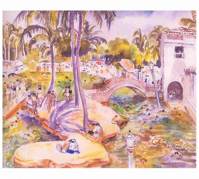 fl art016 the venetian pool(martha walter)1926. , 