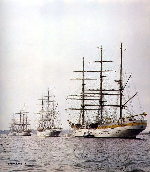 dk tall ships mircea barque lyr 1938. 