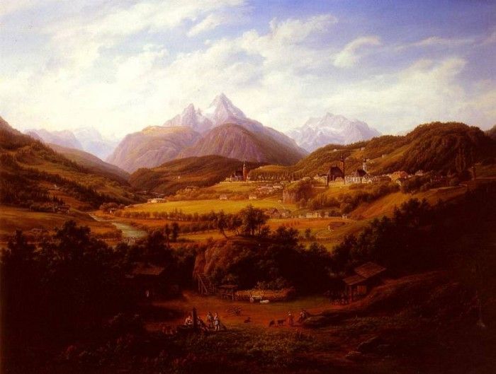 Schiffer Anton Berchtesgaden With The Watzmann Mountain In The Distance. , 