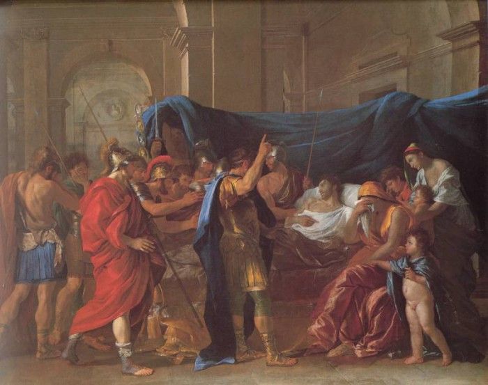 Poussin The Death of Germanicus. , 