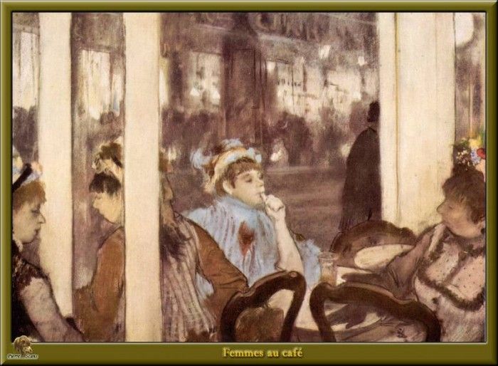 PO Degas 14 Femmes au cafe(1877). , --