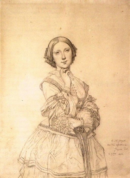 Ingres Mademoiselle Cecile Panckoucke. ,   